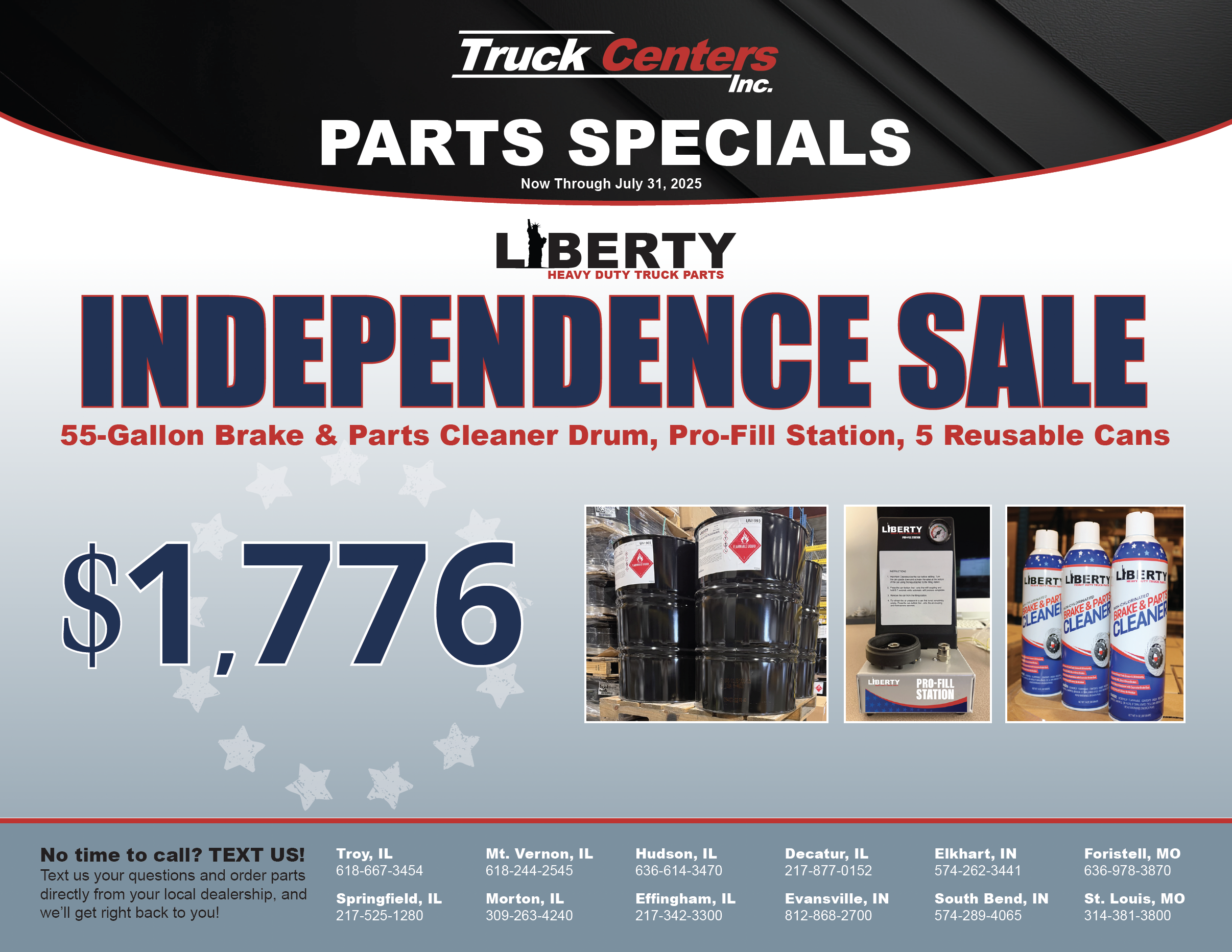 Truck Centers, Inc. Parts Specials