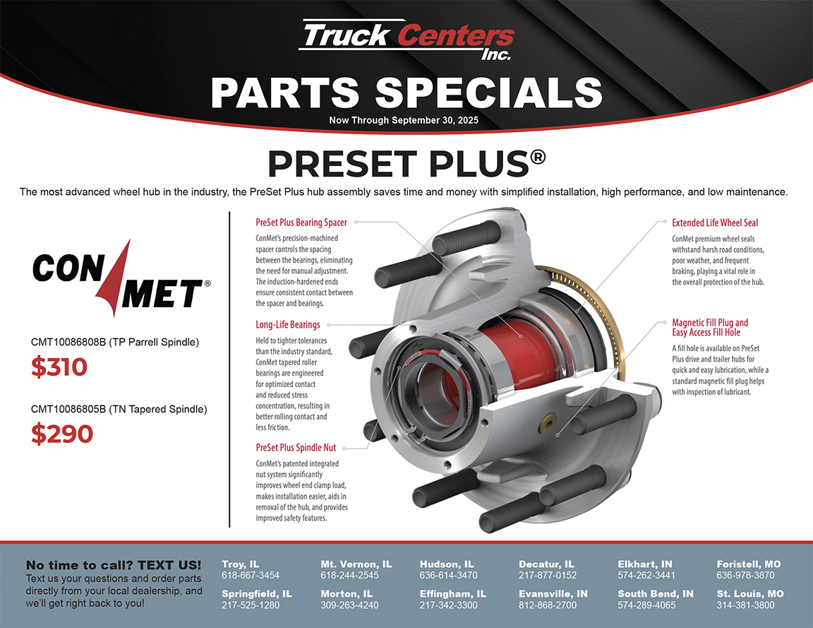 Truck Centers, Inc. Parts Specials